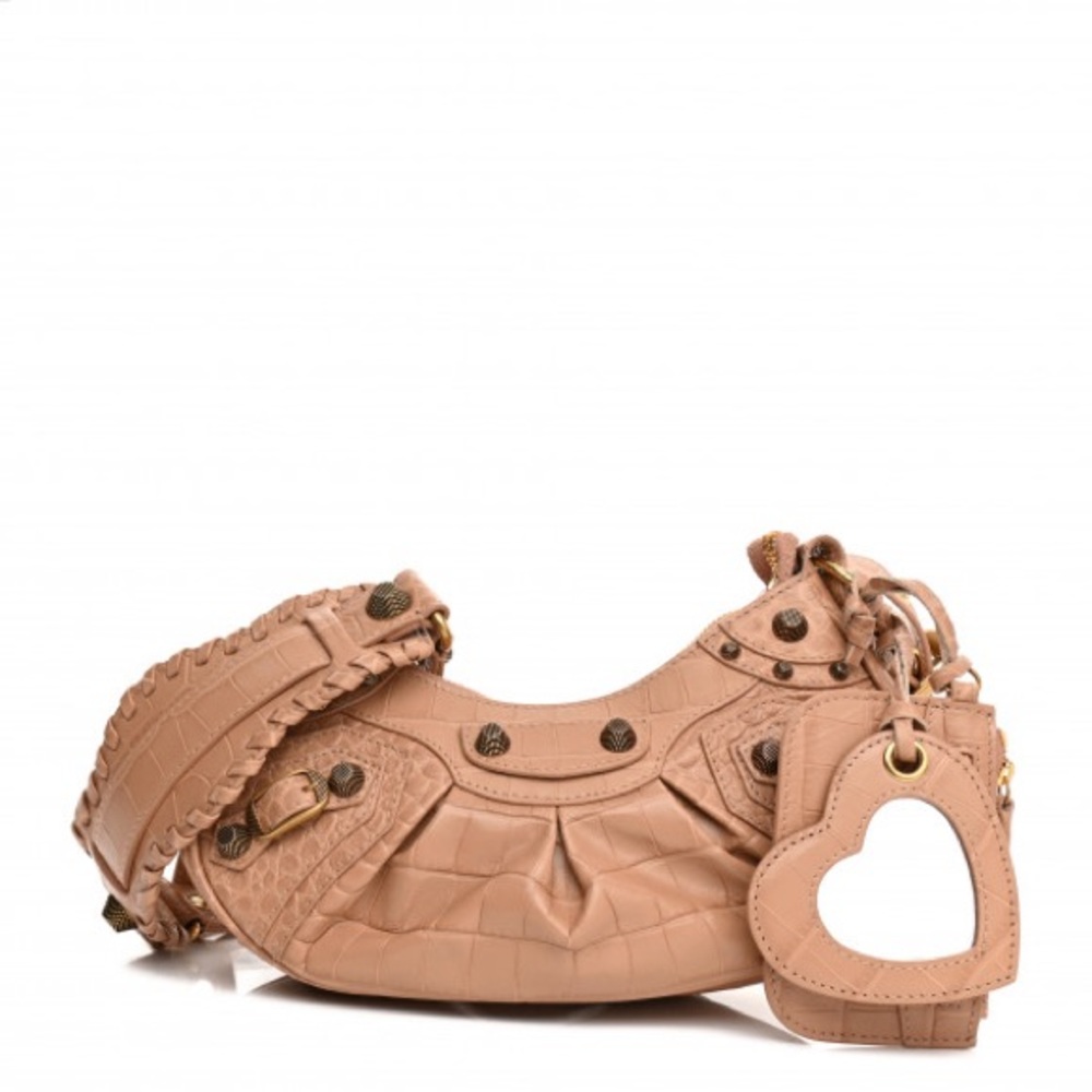 Balenciaga Crocodile Embossed Leather bag